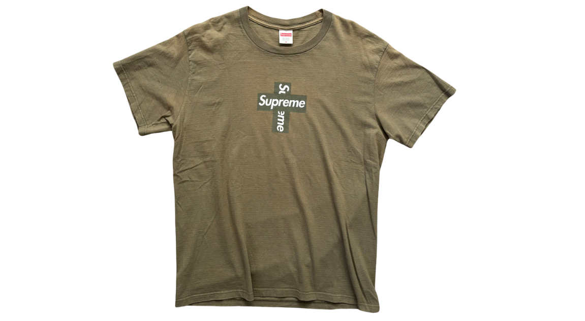 Supreme Cross Box Logo Tee Light Olive (P)