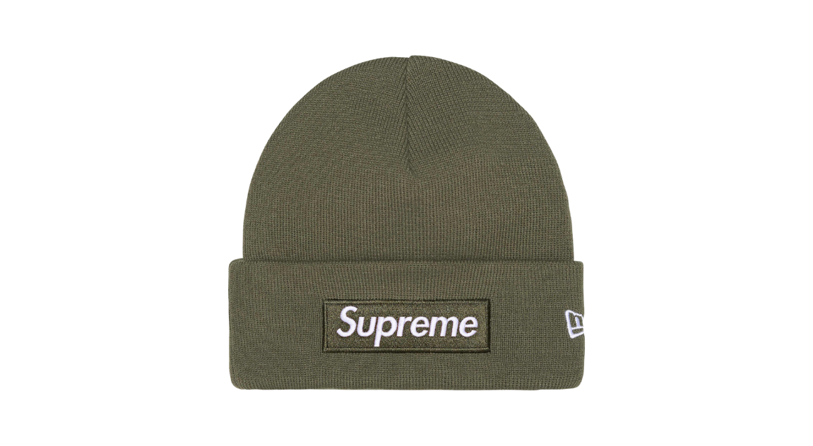 Supreme New Era Box Logo Beanie 'Green' (FW25)
