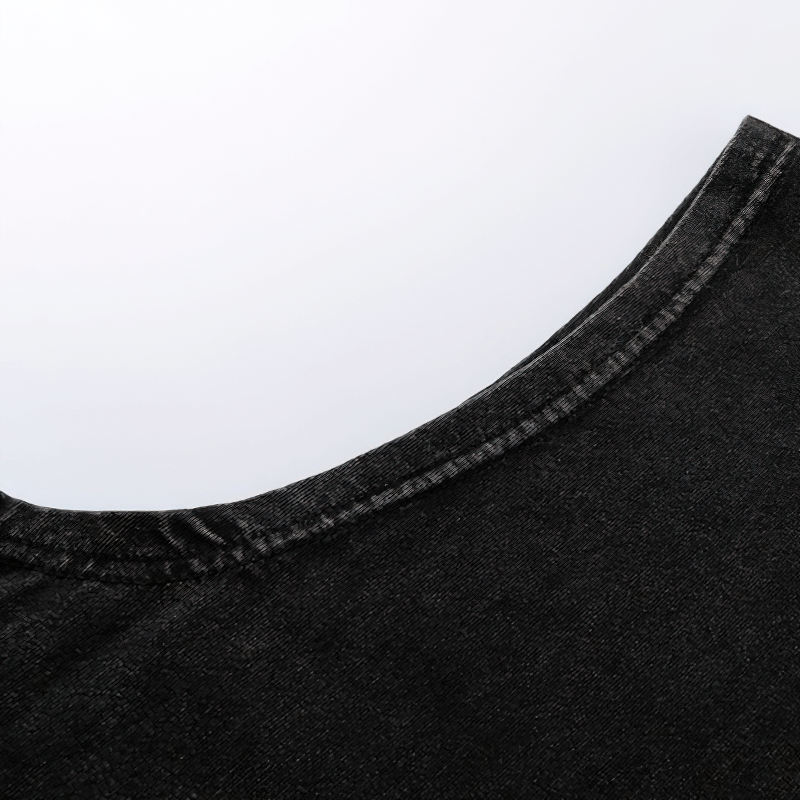 Grunge Loose Graphic Tank Tops / Casual Cotton Sleeveless Tops / Oversized Clothing