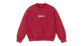 Supreme Washed Box Logo Crewneck Red (SS25)