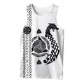 Viking Style 3D Printed Men Sleeveless T-shirt / Nordic Summer Streetwear Model #3