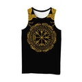 Viking Style 3D Printed Men Sleeveless T-shirt / Nordic Summer Streetwear Model #7